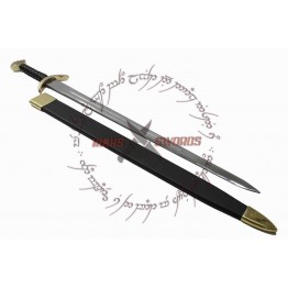 AUTHENTIC BATTLE READY VIKING LONG SWORD TYPE XXII OAKSHOTT BRASS LEATHER AND WOOD SCABBARD